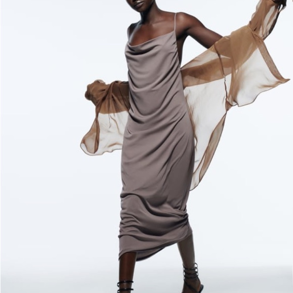 ZARA Flowy Strappy Dress